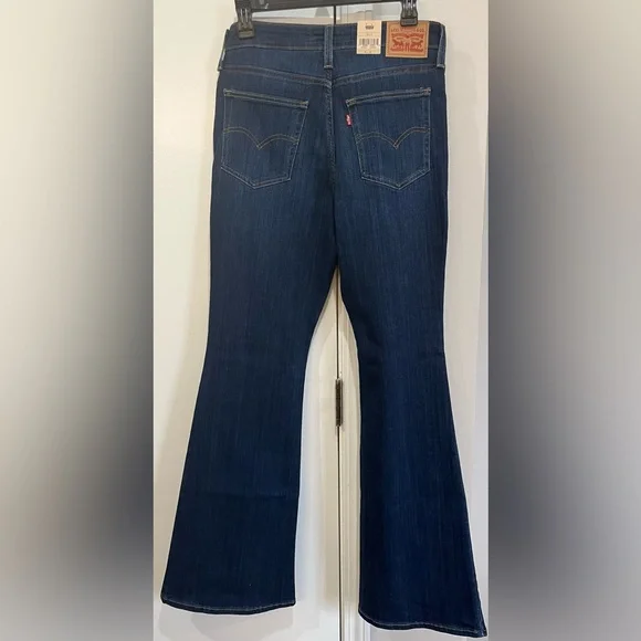 NWT 726 Levi’s High Rise Flare Women's Blue Jeans, size 30x32 - Picture 3 of 10